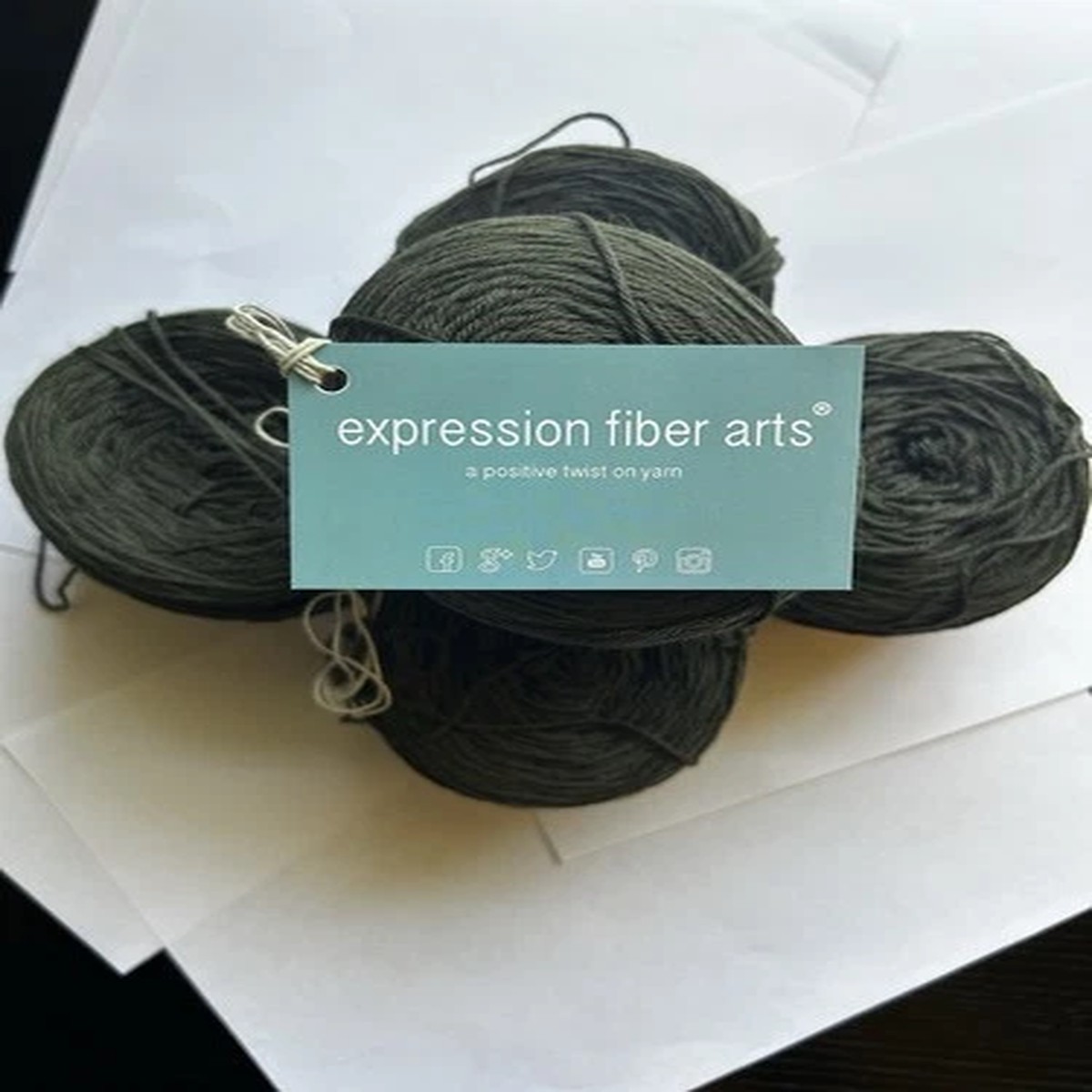 Expression Fiber Arts Sock Love Super Fine Sock Yarn 5 Balls Colorway Olive
