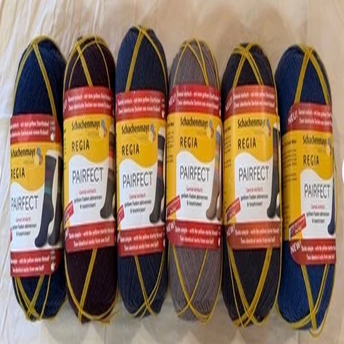 Lot 6 Skeins Regia Pairfect Sock Yarn Schachenmayr 100g Wool Self Patterning