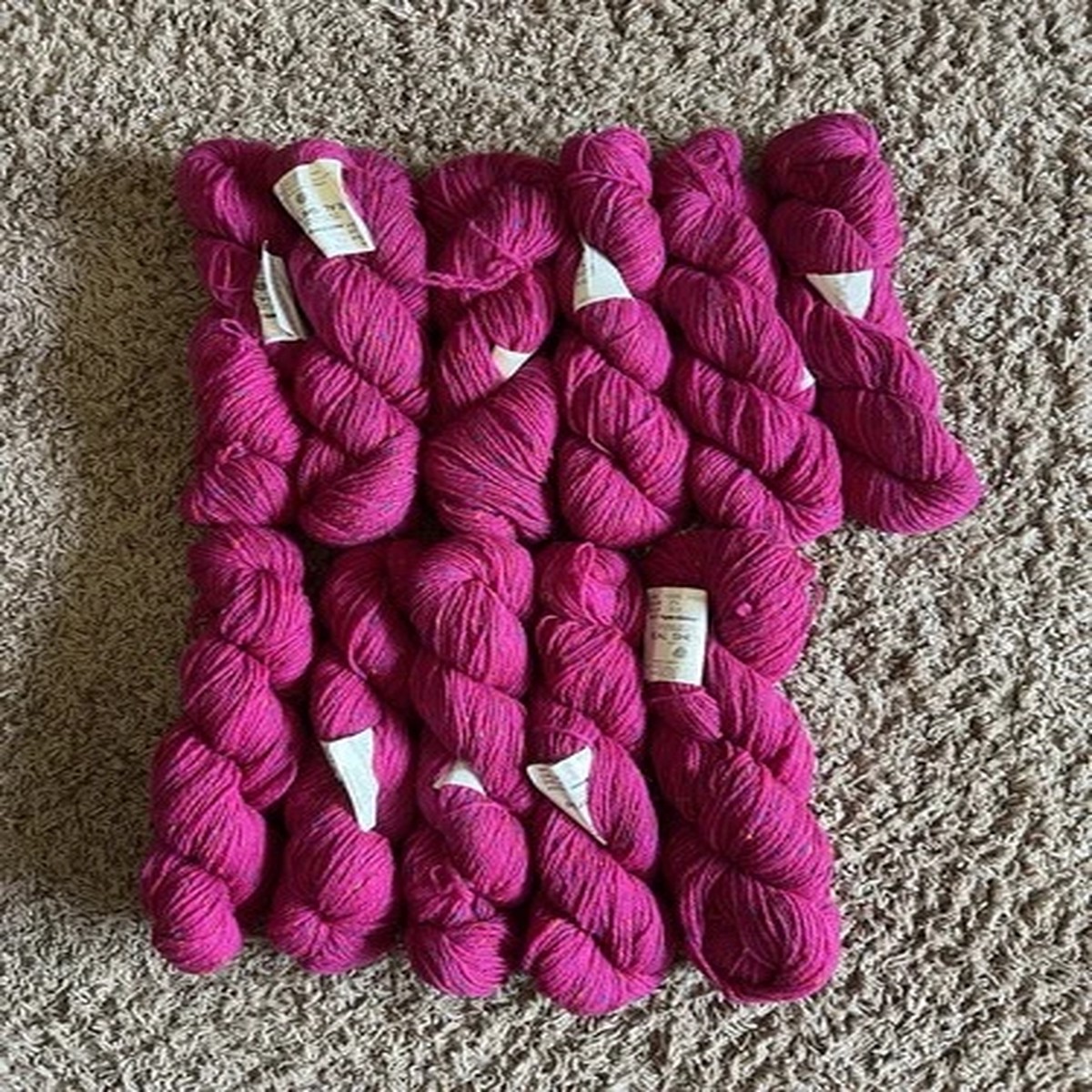 Lot Of 11 Skeins Shetland Wool yarn 1.8oz 50g