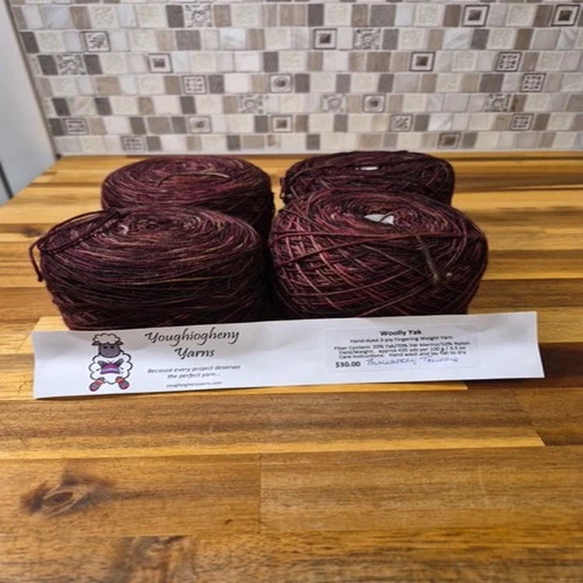 Woodsmoke, Yak, Merino/nylon, Fingering Weight 435Yards