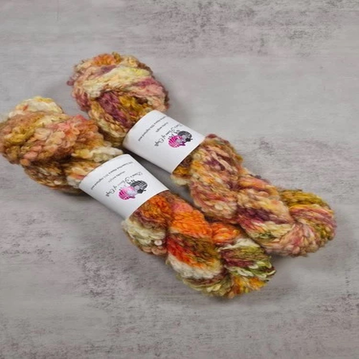 Alpaca / highland wool yarn, Chunky weight, 100g, AUTUMN PROMISE