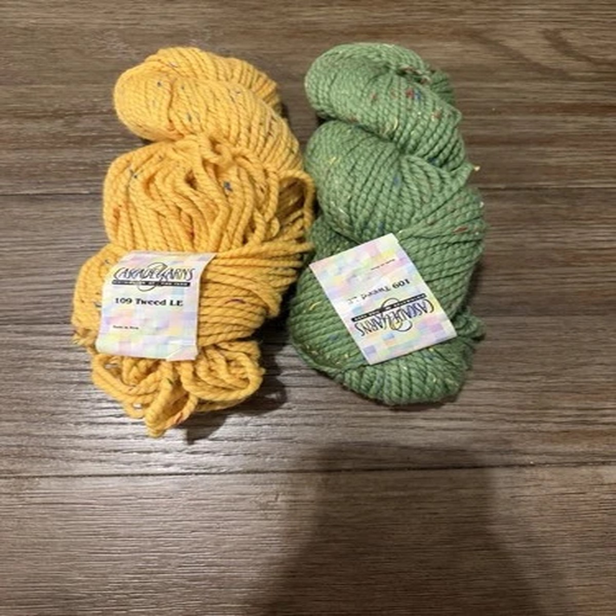 Cascade tweed yarn ~ Qty 2. Color #7600 & 7601 - 110 yards