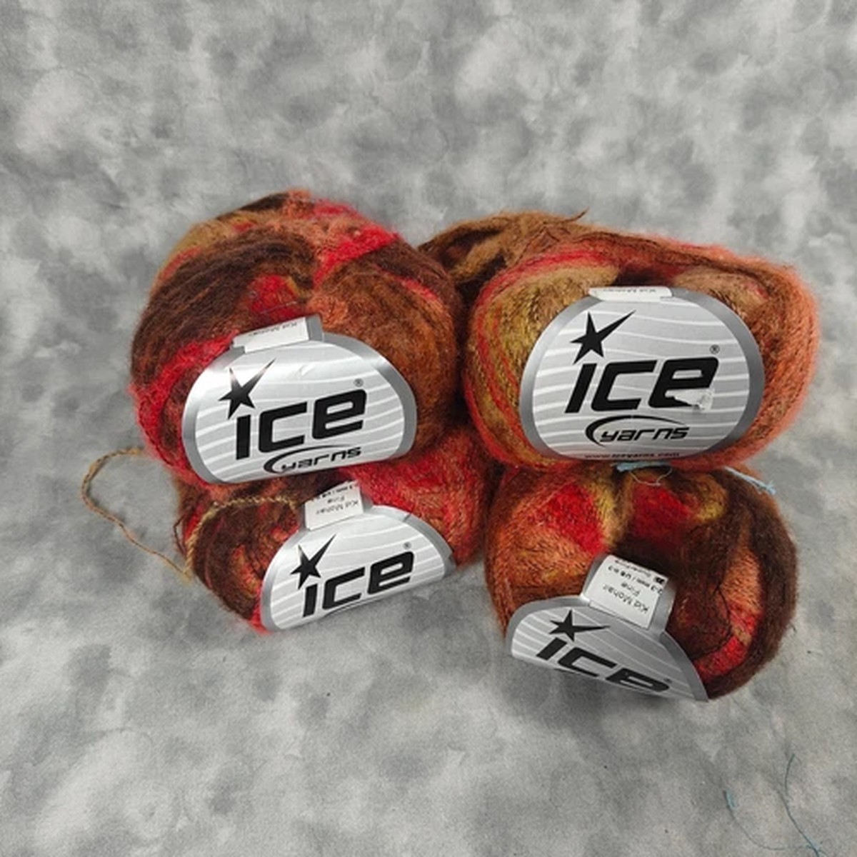 Ice Yarns Kid Mohair Fine Super Fine Multicolor Yarn Lot Excellent