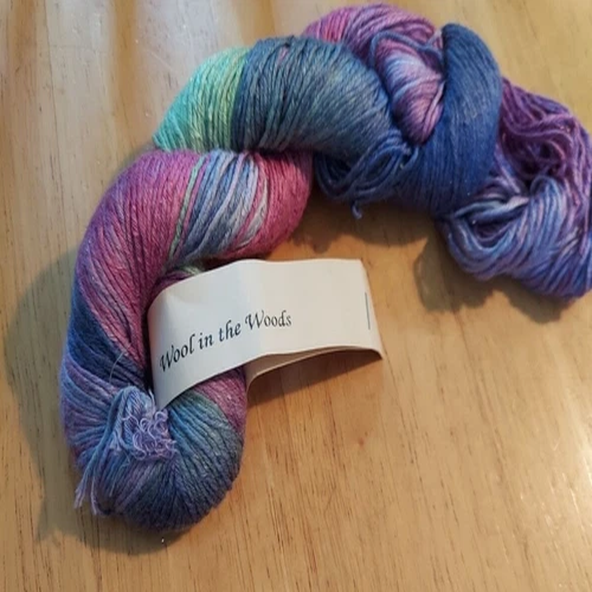 Wool in the Woods Yarn Sparkle Spring Garden varigated colors 200 yds rayon