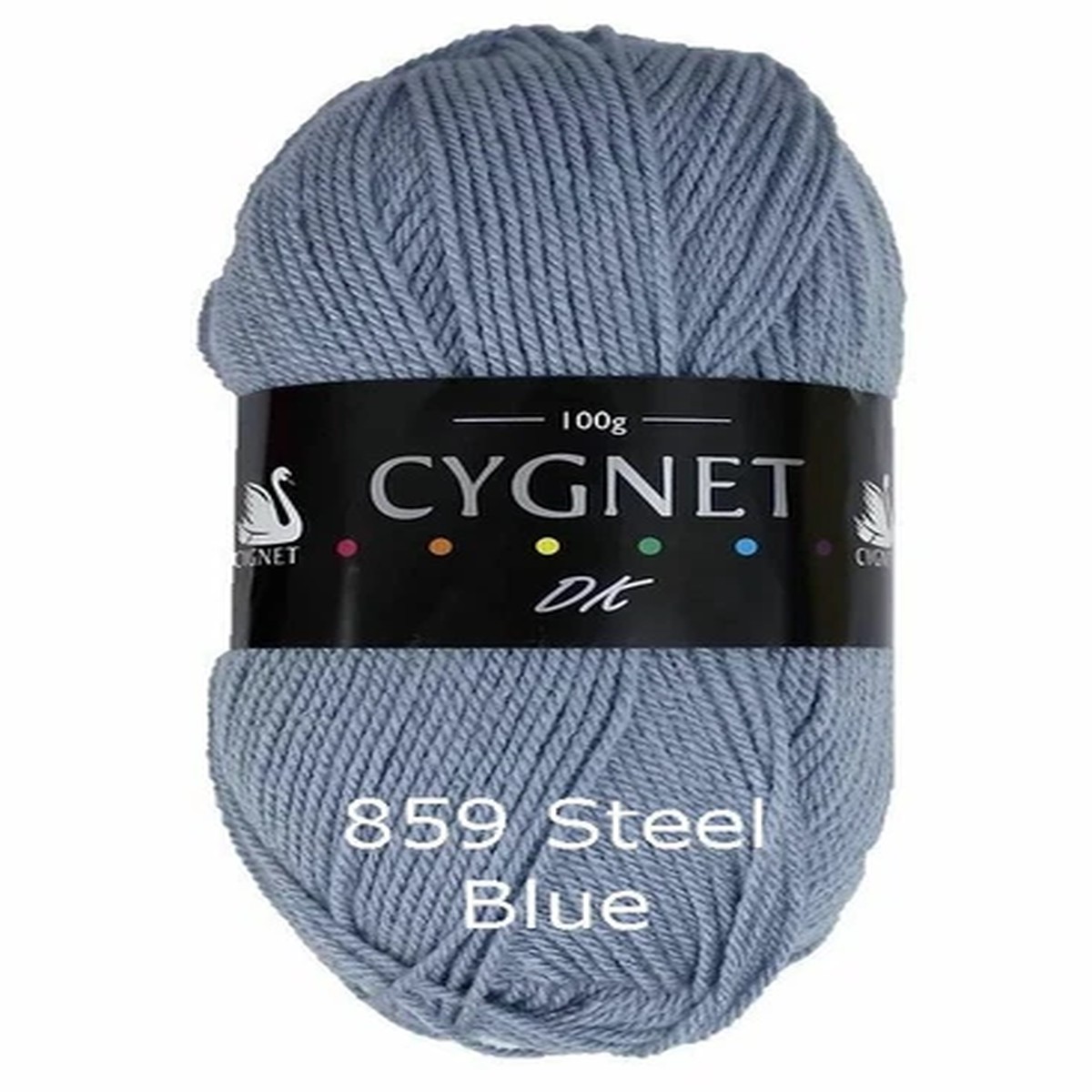 Cygnet DK Double Knitting 859 Steel Blue 100g Wool Yarn