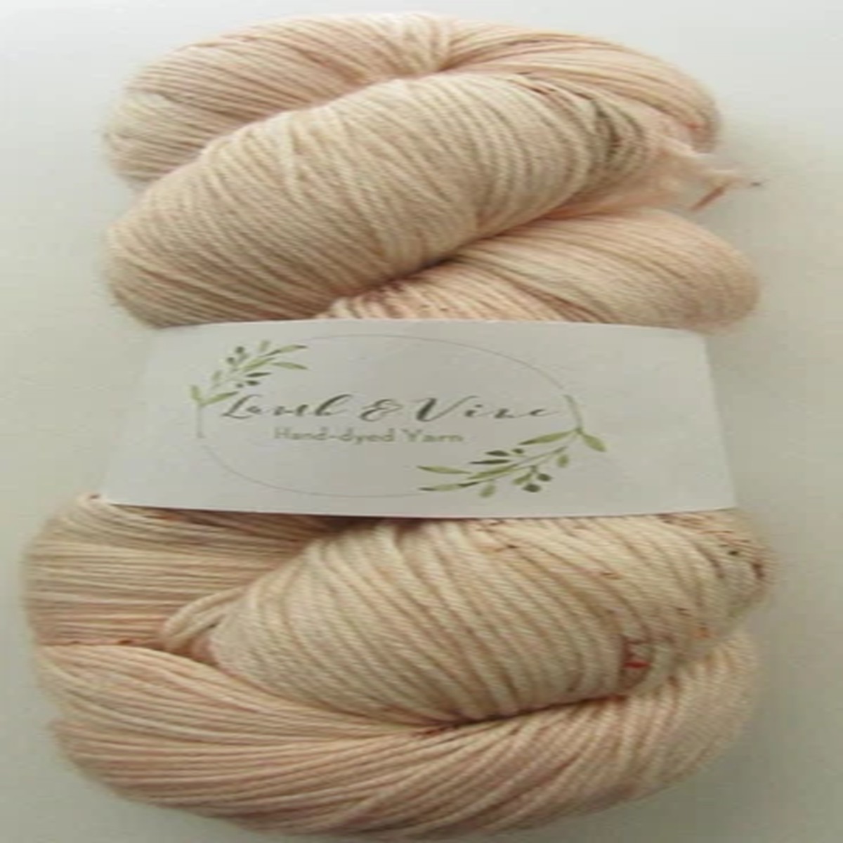 Lamb & Vine Fingering Yarn Superwash Merino Wool Colorway "Marzipan"
