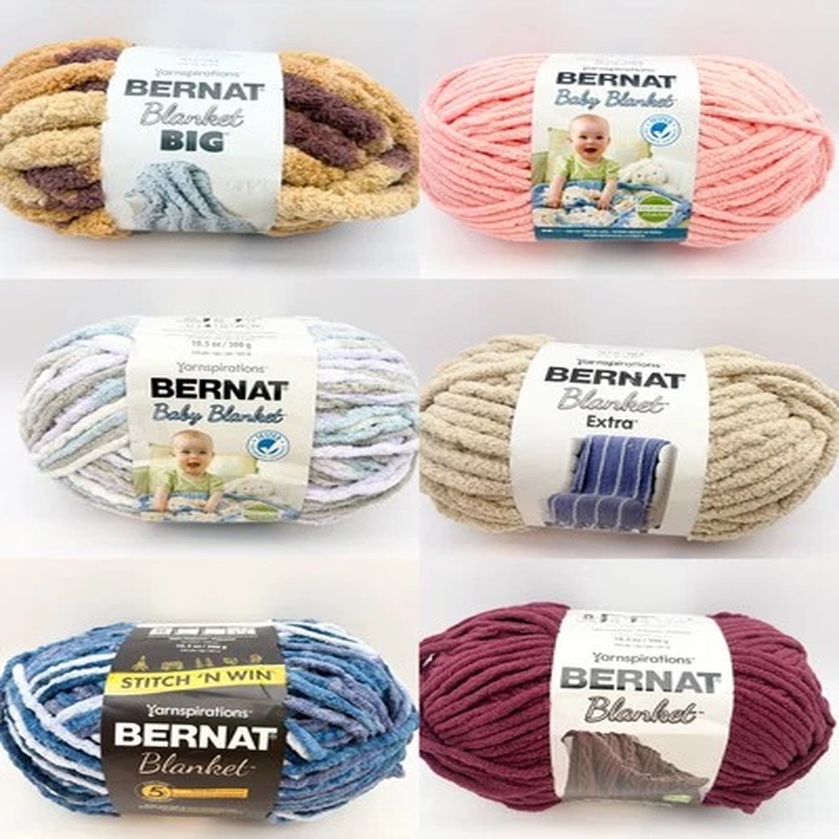 Multiple Colors and Product Lines ~ Bernat Blanket ~ Continually Updated READ