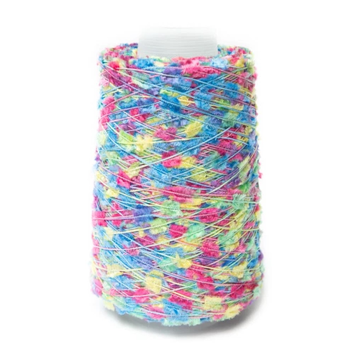 100G CONE VISCOSE/NYLON CUT CHENILLE YARN SPACE DYED FD030
