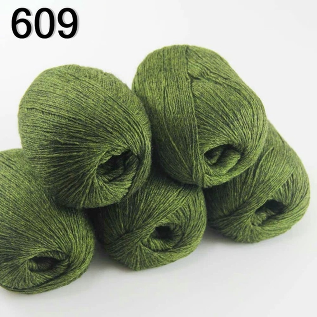New Sale Soft 5 Skeins x50g Pure Cashmere Rug Shawls Hand DIY Knit Wool Yarn 09