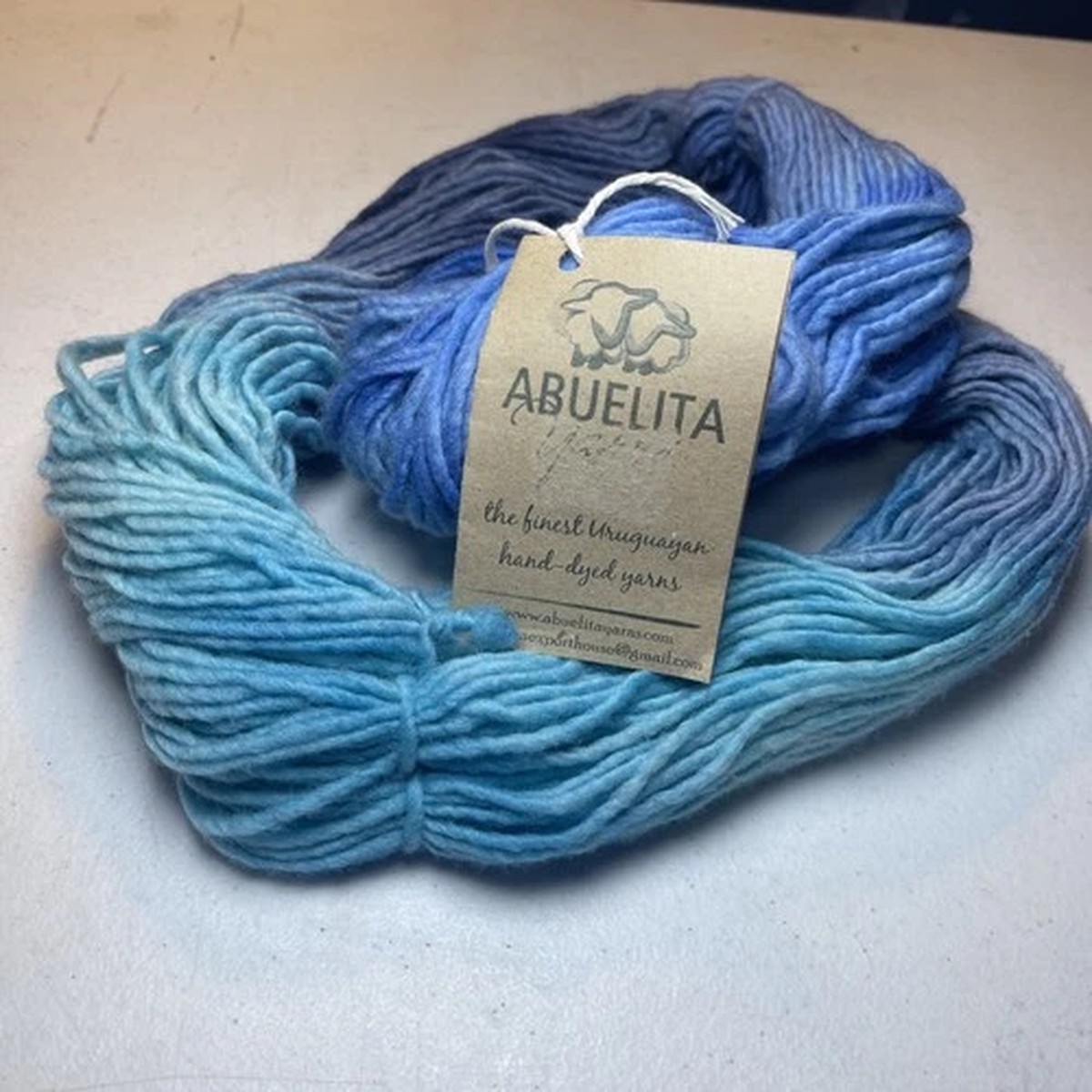 Abuelita Yarns 100% Merino Worsted 220yds 3.5oz Blue Turquoise