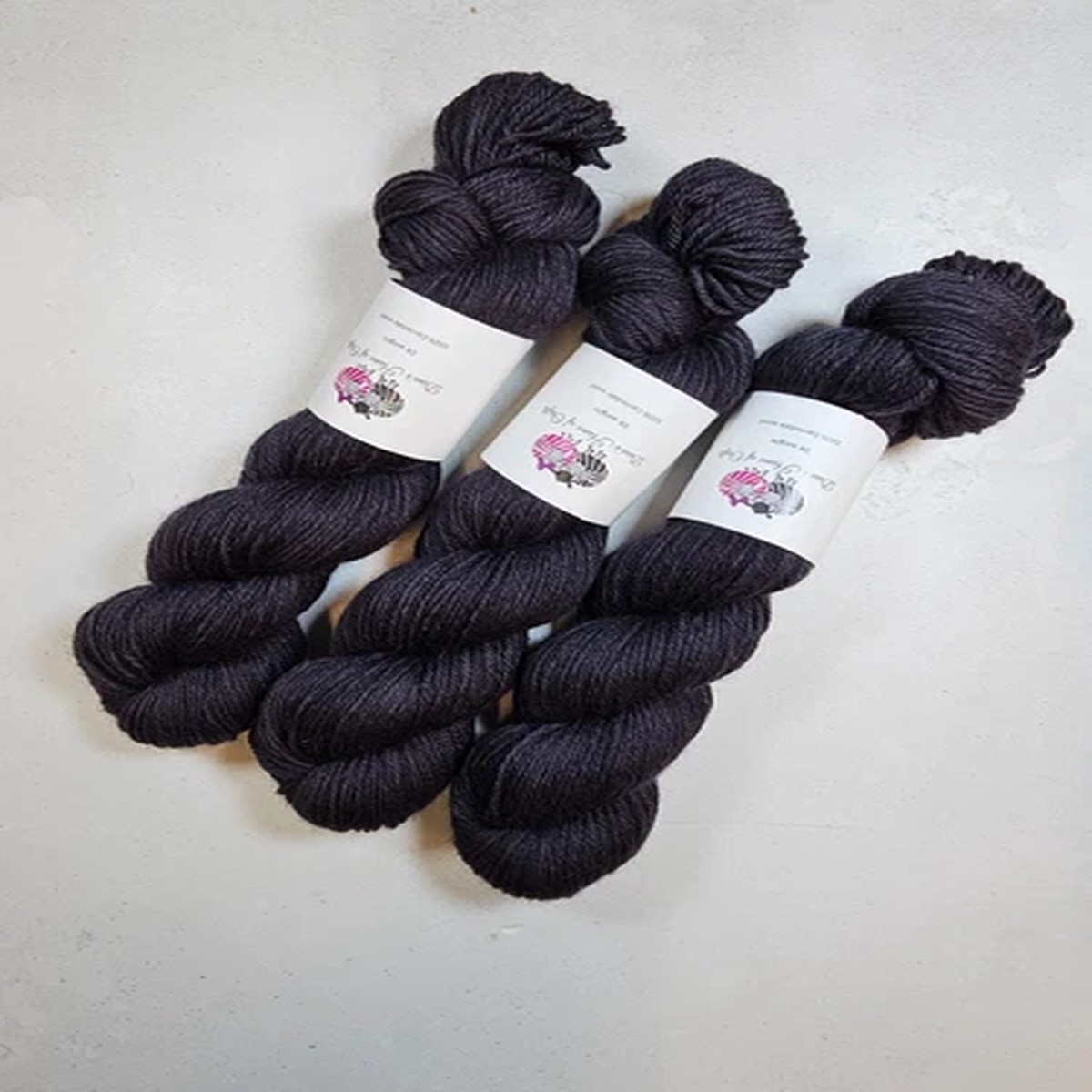 Corriedale DK weight yarn, 100g, CHARCOAL