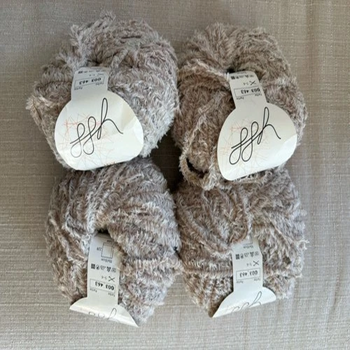 LLH JOY Yarn New Wool, Nylon, Acrylic Blend 50gr Lot~4 Italy Color 003 463