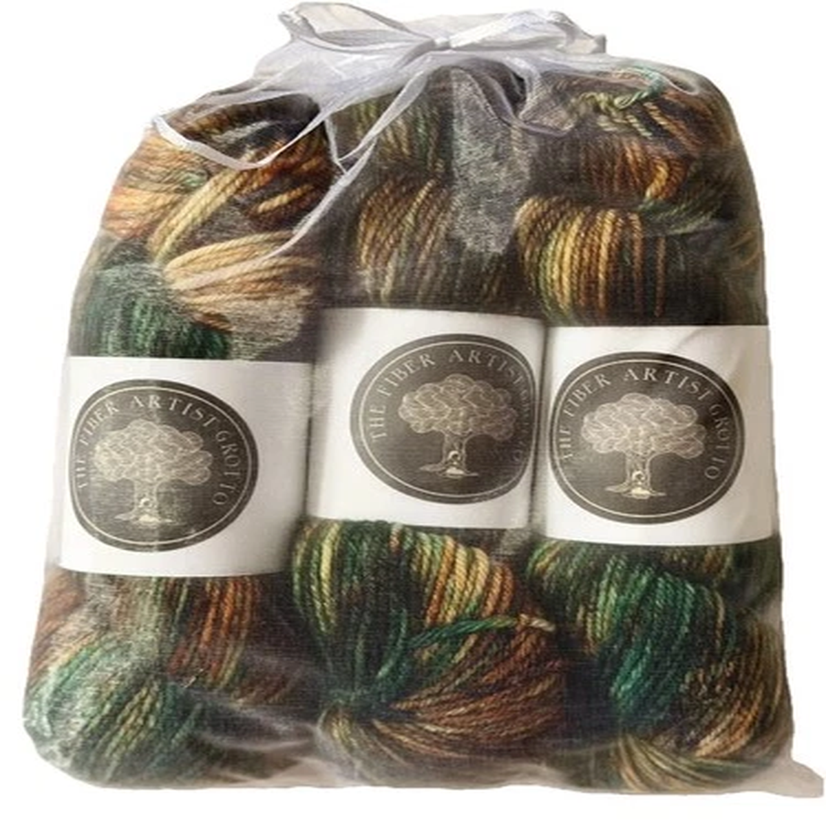 LOT of 3 Hand Dyed Yarn Lush Pacific North West Colorway DK/Worsted Weight 85/15