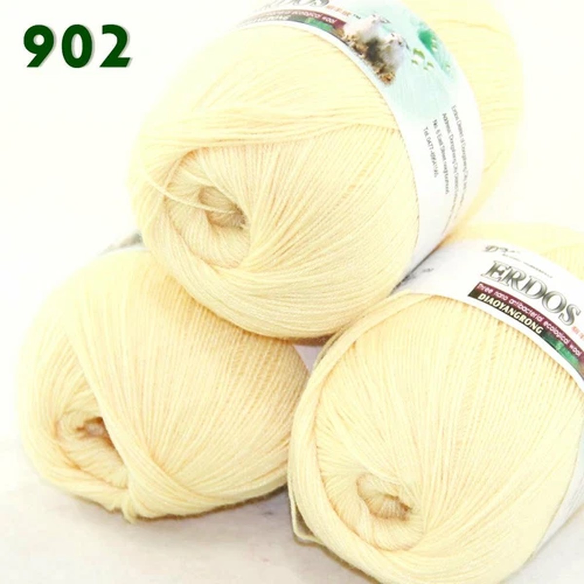 Sale 3 Ballsx50gr LACE Acrylic Wool Cashmere Rugs Hand Crocheted Yarn 02