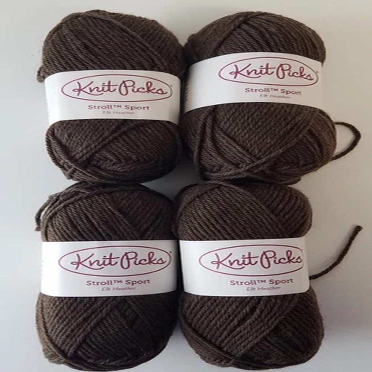 Knit Picks Stroll Sport Yarn Elk Heather (same) - 4 balls - Merino WOOL & Nylon