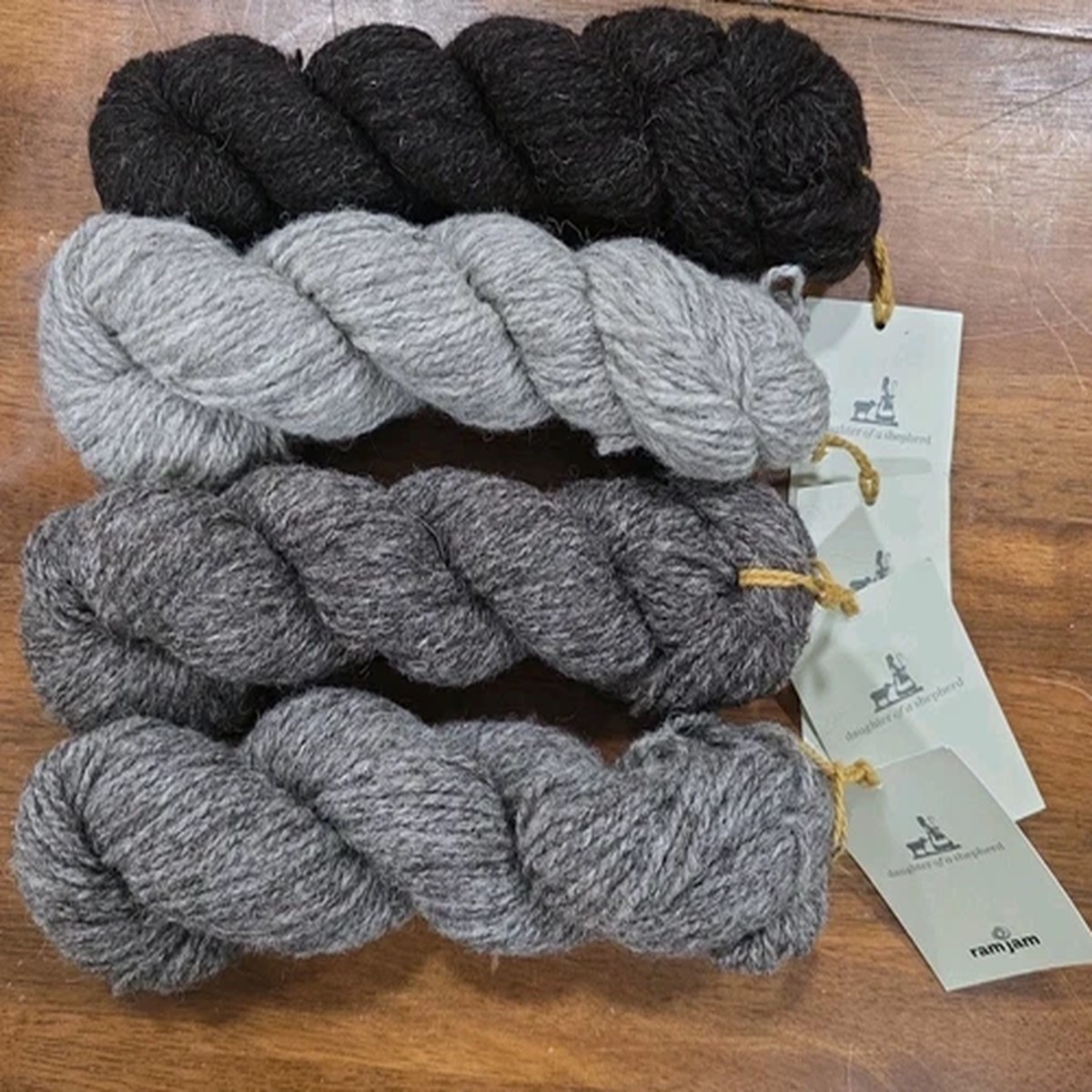 LOT OF 4 Daughter Of A Shepherd Sock Yarn 100% Wool Worsted Made In UK