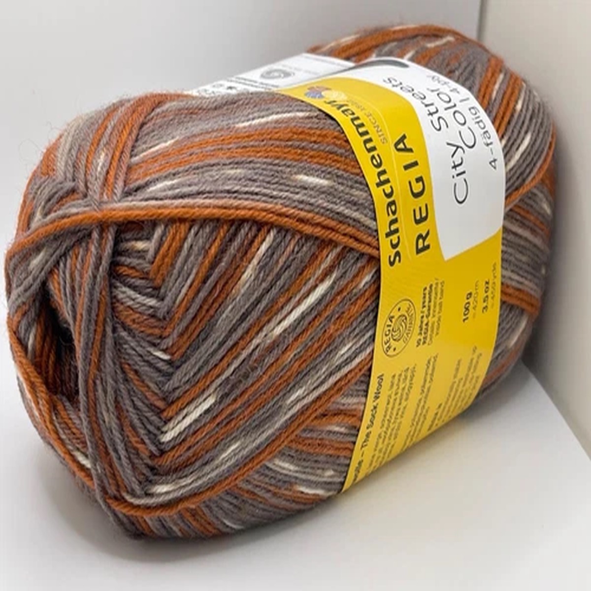 Regia 4-Ply City Streets Color Sock Yarn 02895 Patterning Wool Nylon 100gr 459yd