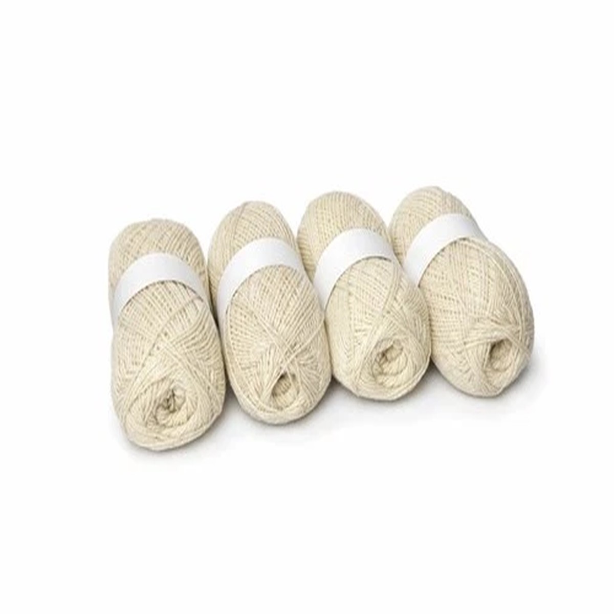 100% Wool Yarn 3 Ply 4 x 100g Skeins White Colour Made in Lithuania