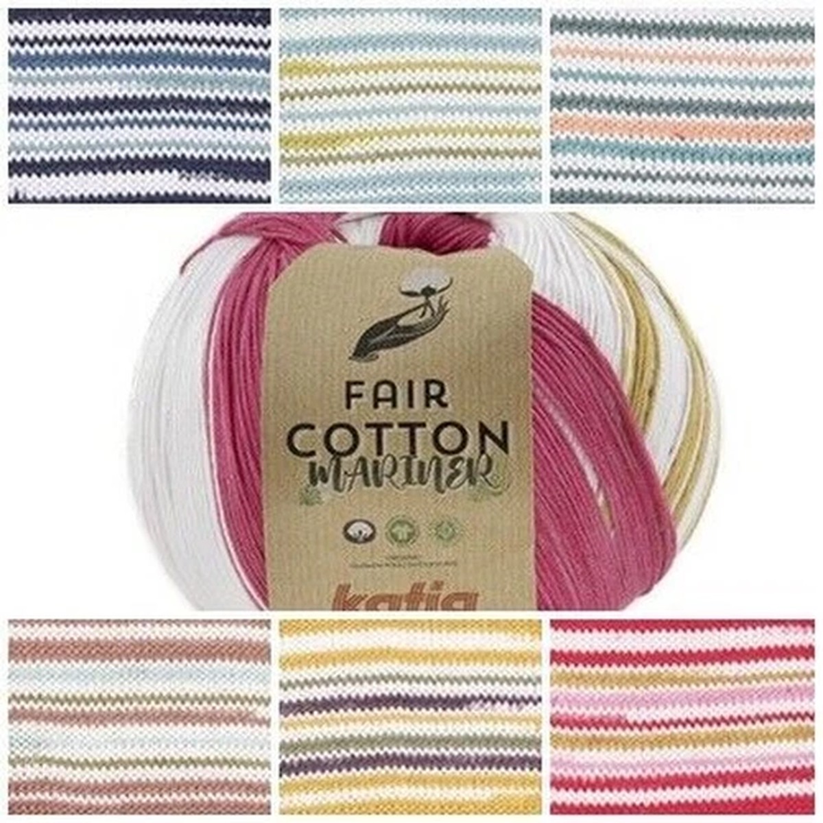 Katia Yarn Fair Cotton Marnier 100% Organic Cotton 200g