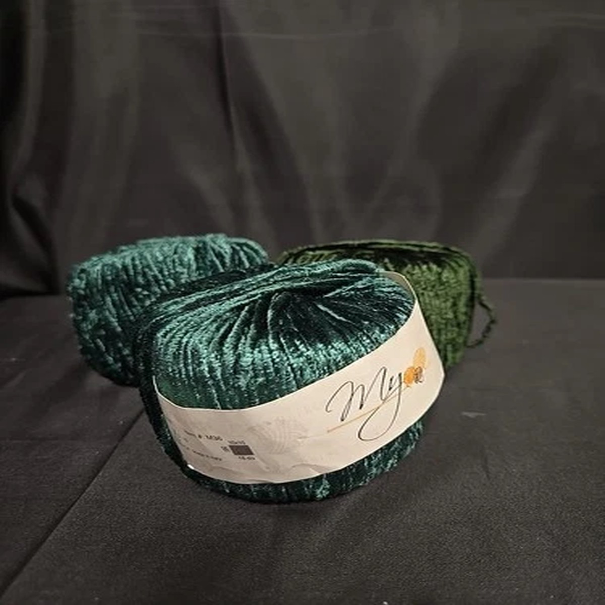 Muench Yarns Touch Me Yarn Red Rayon Wool 50g/61yd 2 Color Greens 3 Cakes