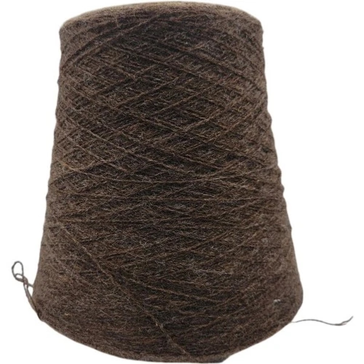 Vintage Collins & Aikman Walnut Brown Orlon Mohair Cone Yarn