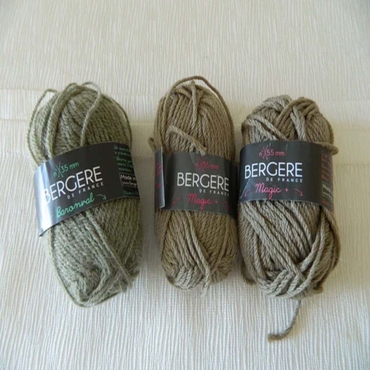 Yarn BERGERE DE FRANCE Wool Acrylic Polyamide BARONRAL OR MAGIC Craft France