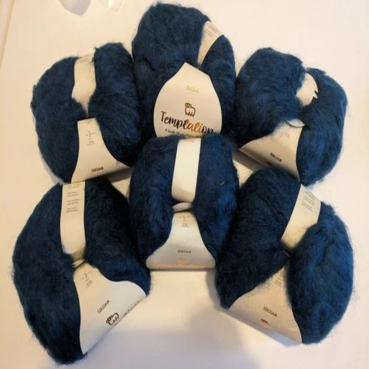 300G SIRDAR TEMPTATIONS 811 PETROL BLUE teal mohair WOOL YARN 5.5mm Chunky