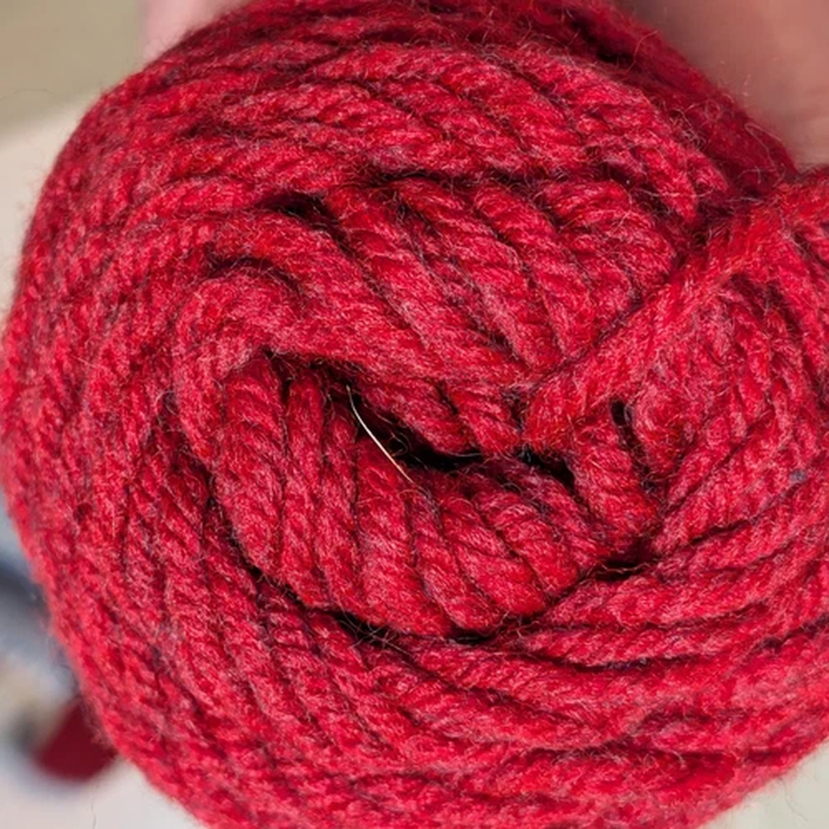 Bernat Soft n' Cozy Red Heather Yarn Wintuk Acrylic Wool Blend Lot of 3