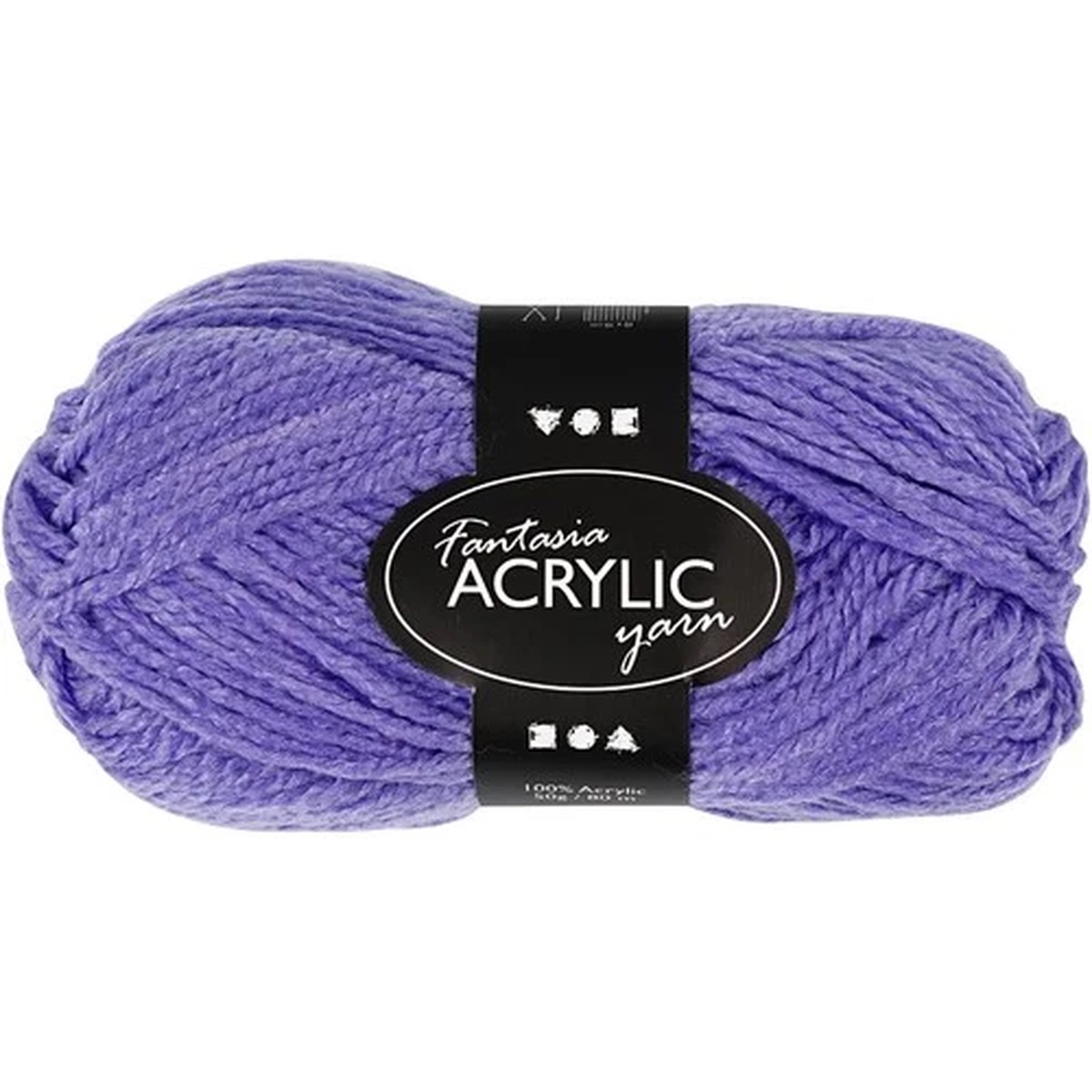 Creativ Company 50-Piece Fantasia Acrylic Yarn, Purple