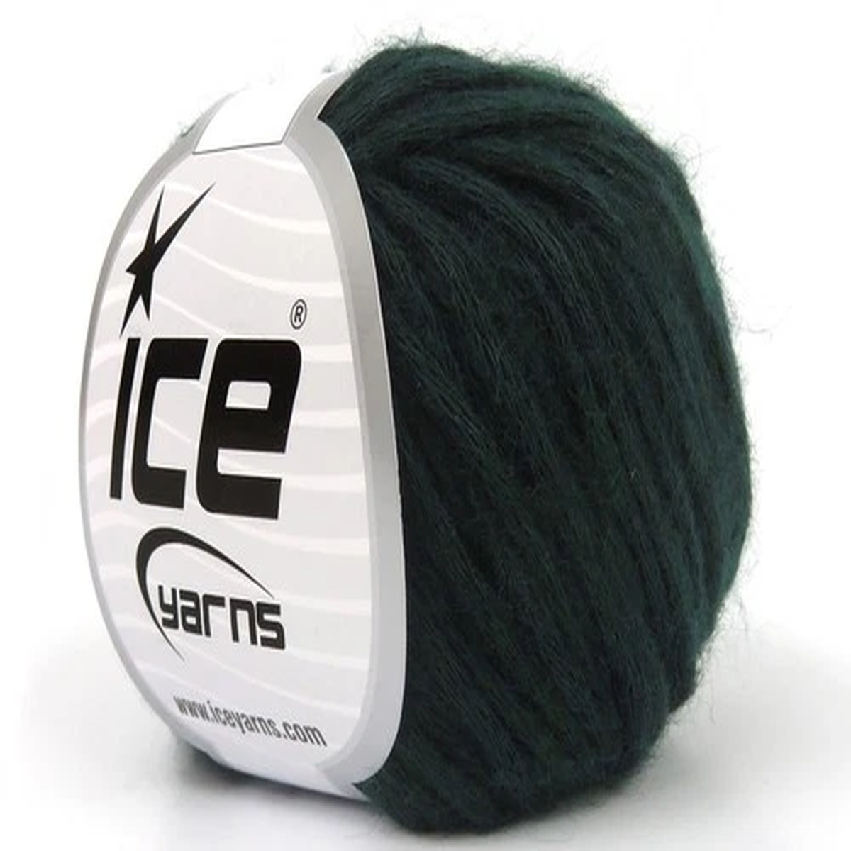 Dark Green Rock N Cotton Yarn 84546 Ice Yarns Worsted Cotton Wool Blend 50gr 92y