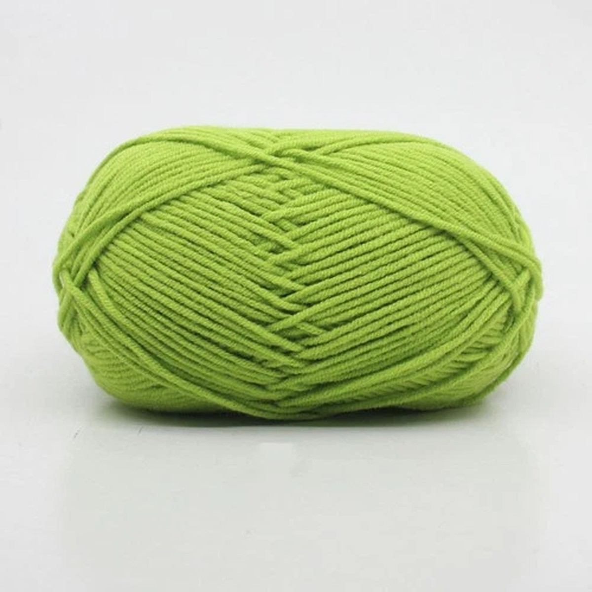 Durable Cotton Knitting Yarn Green Color for Sewing Reusable Yarn for Knitting