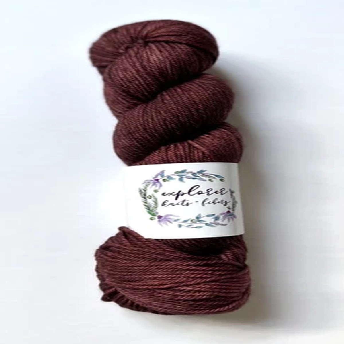 Explorer Knits Carlsbad Worsted "Montepulciano" Maroon Yarn Hand Dyed