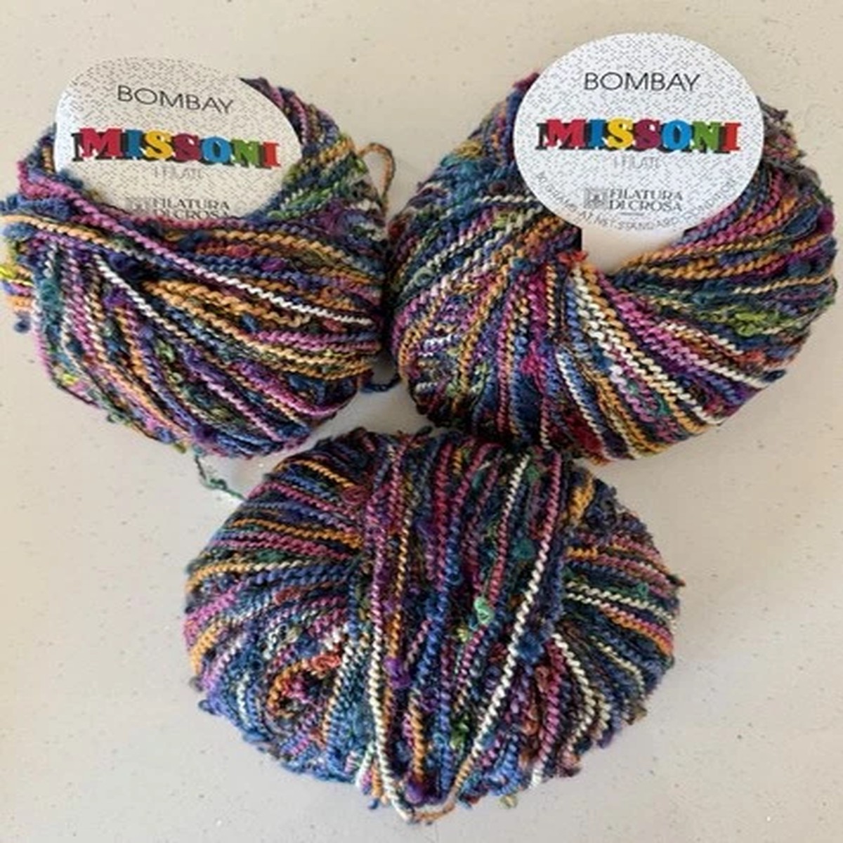 Filatura di Crosa, Missoni, BOMBAY Wool Blend #404 Lot of 3 (can combine orders)