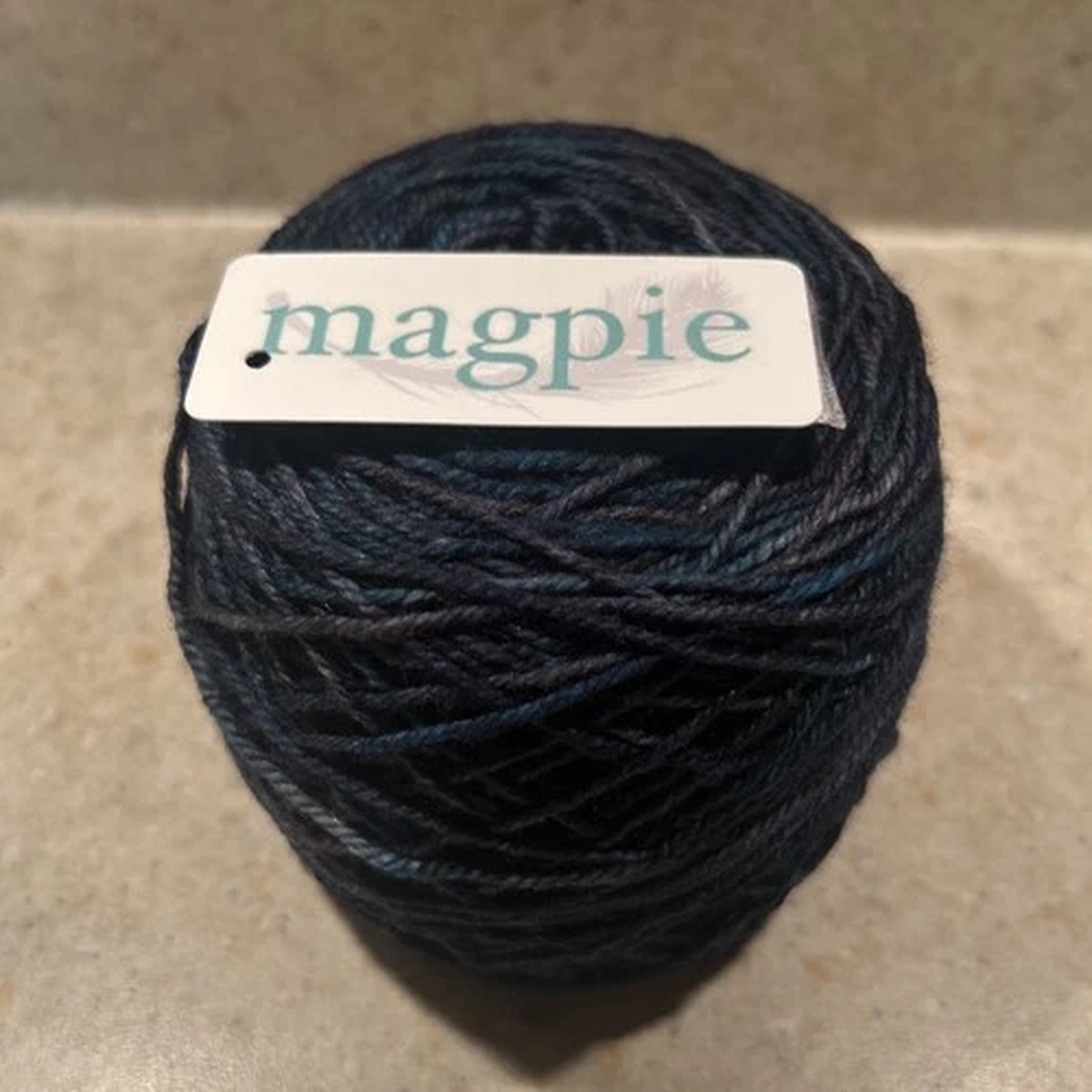 Magpie Swanky DK Color: Empty Night. 115 Grams 215 Yards.