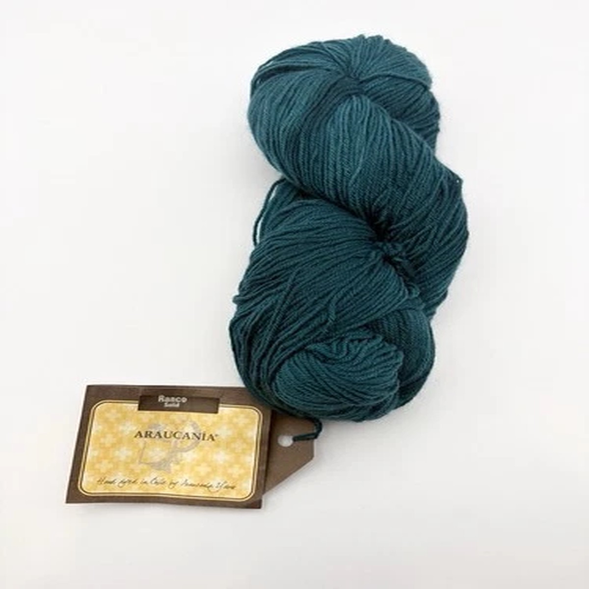 Araucania Ranco Solid Sport Wool Nylon 376yd Col.108 Tonal Dark Teal Blue