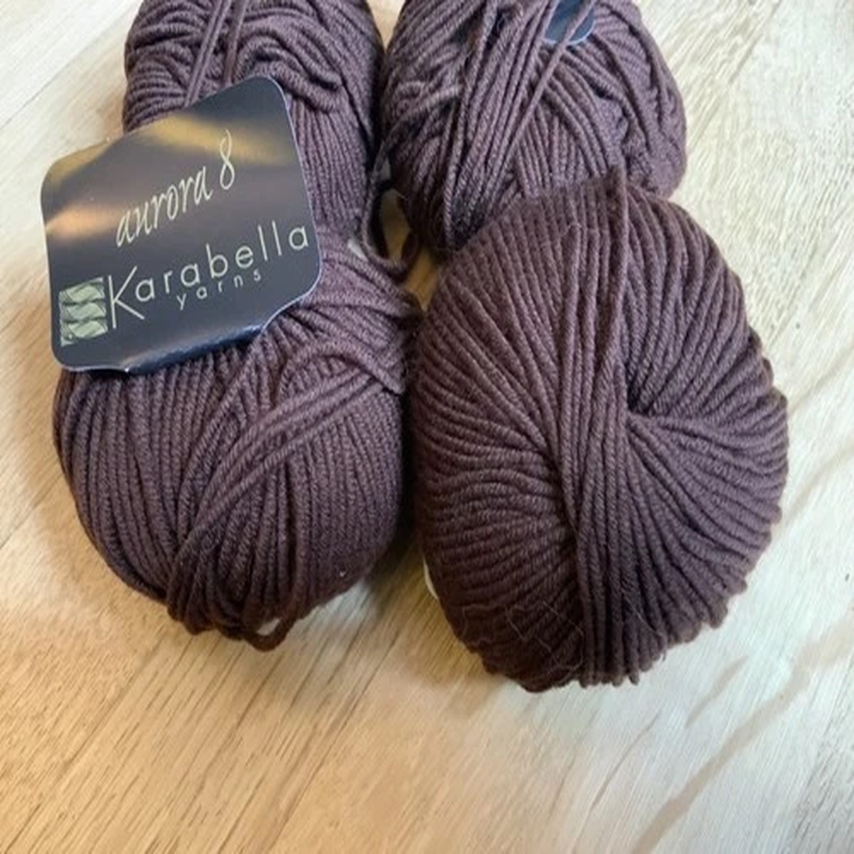 Karabella Aurora 8 Yarn 4 Skeins 100% Extrafine Merino Wool Italy Color 6