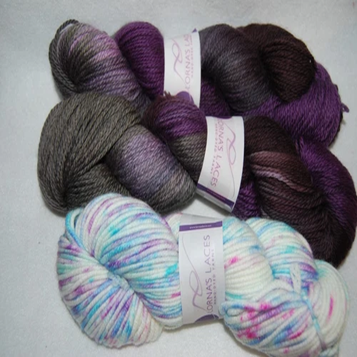 Lornas Laces 100% Hand Dyed Superwash Merino Wool or Wool/Silk Yarn -You Choose