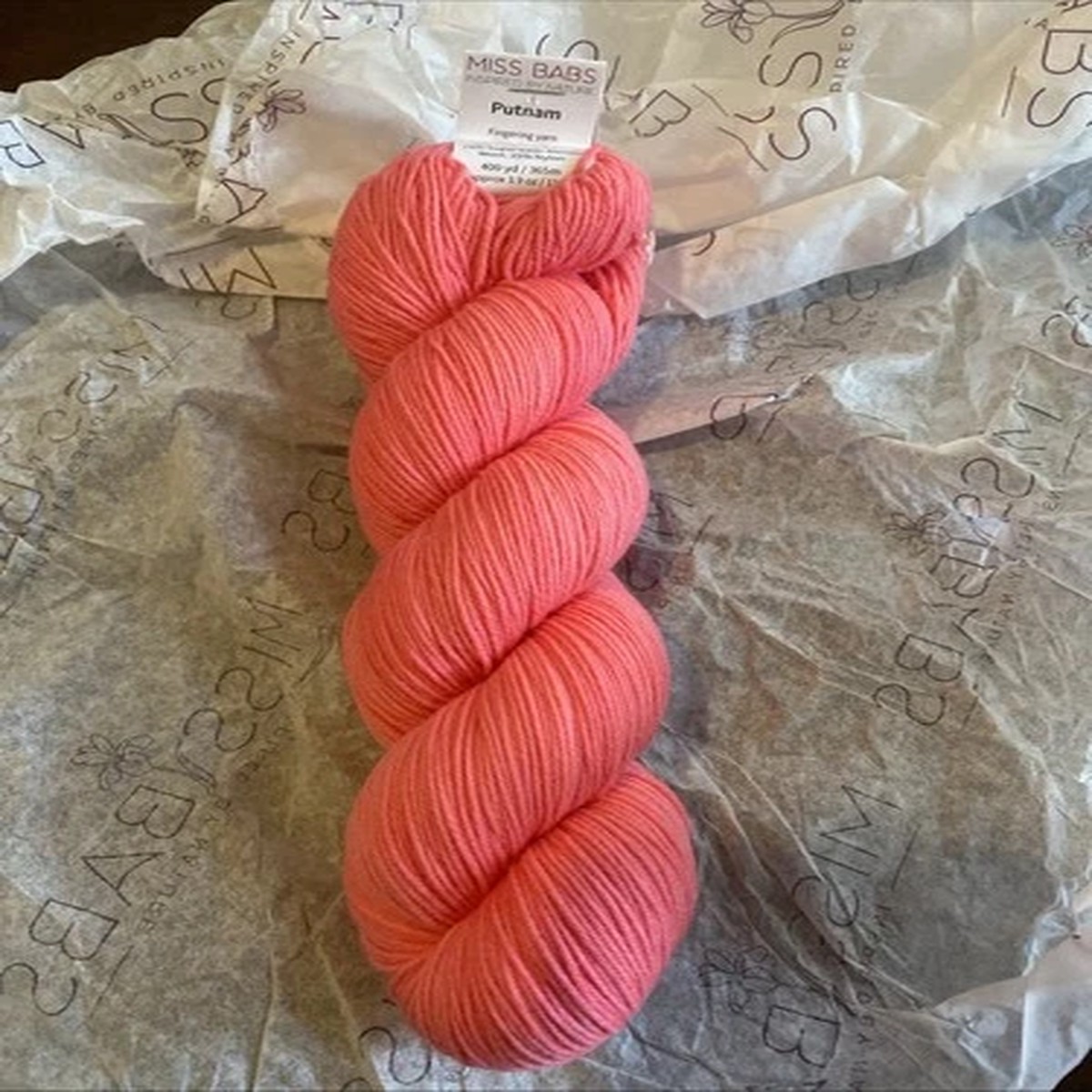 Miss BABS Putnam Fingering Weight Luxury Yarn Hand Dyed Hank Superwash Merino