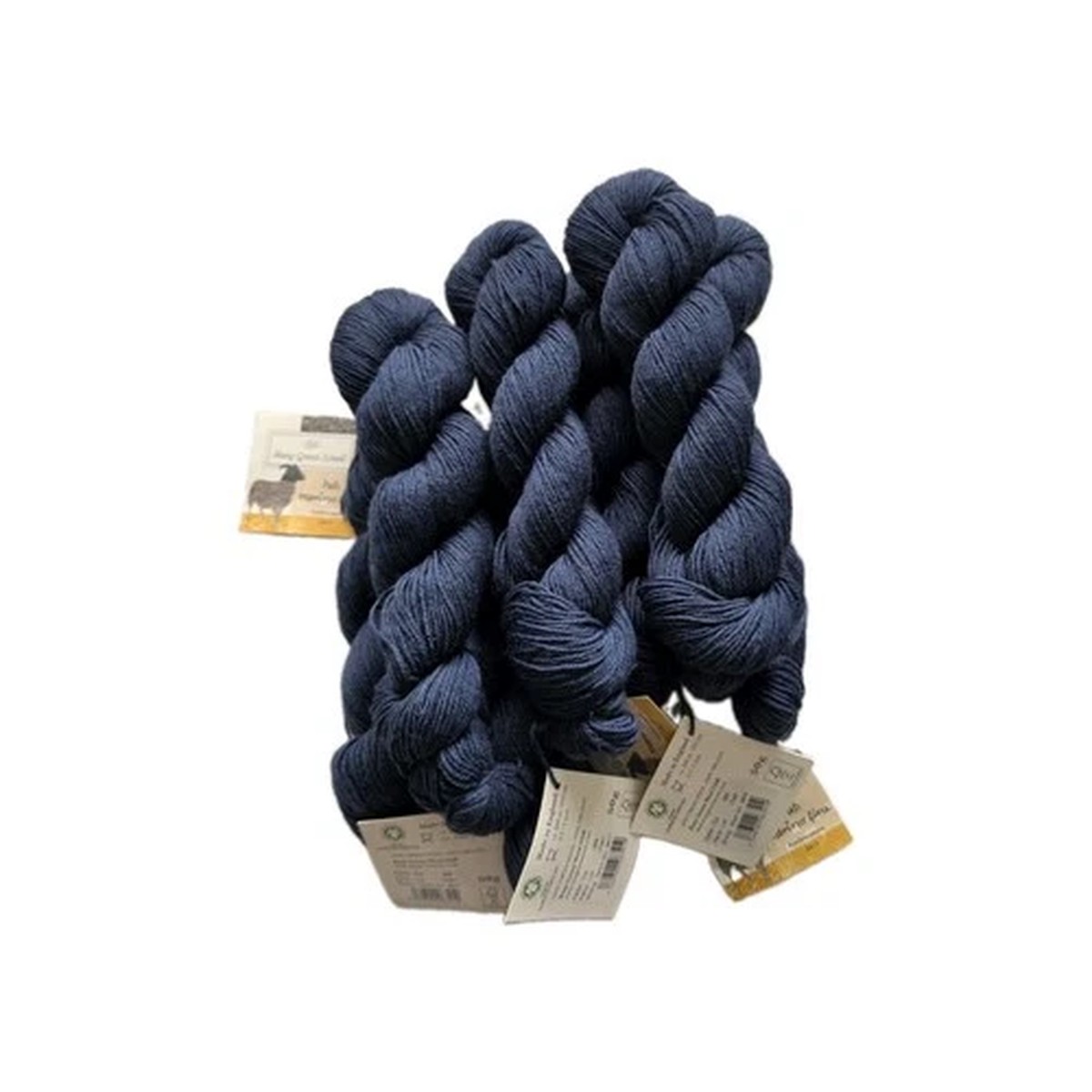 Rosy Green Wool Heb Merino Fine Lot Of 7 skein 100% Virgin Wool Organic Yarn
