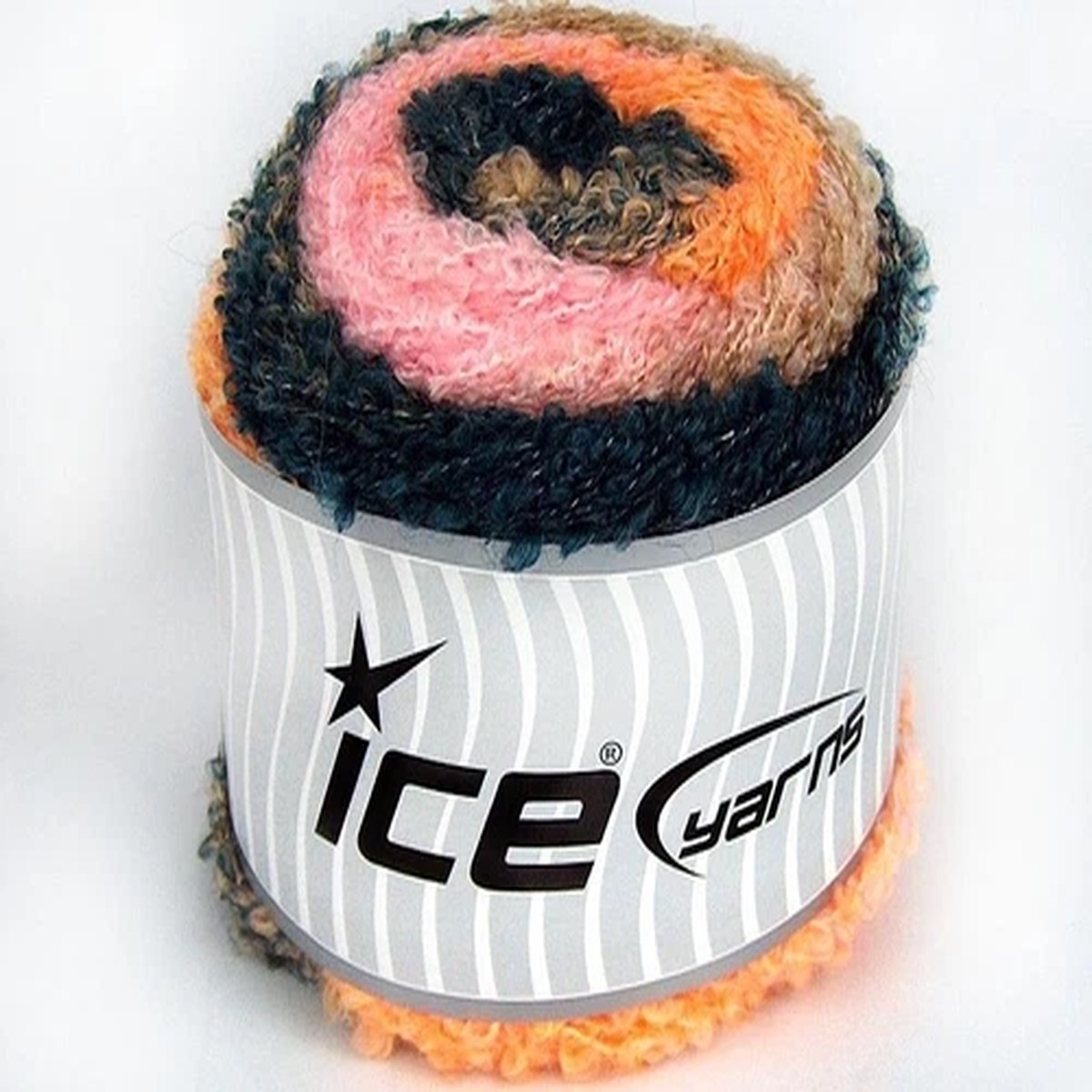 Sale Cake Yarn 77090 Boucle Mohair Bl Center Pull 150g 328y Pink Tan Grey Orange