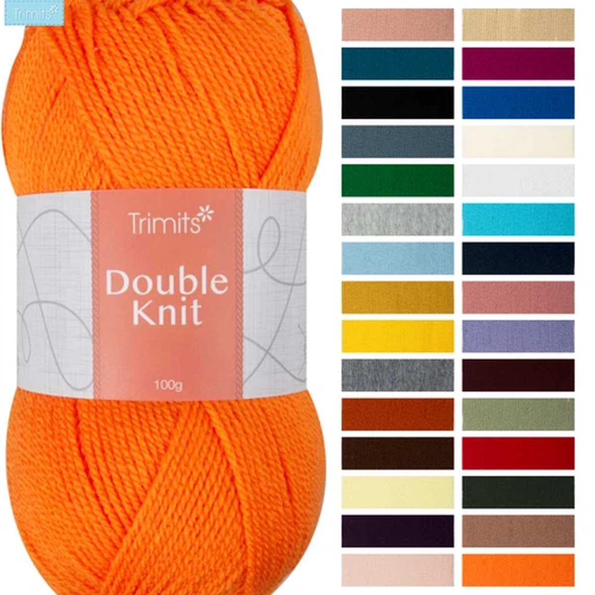 Trimits Knitting Yarn Double Knit 100g - All Shades Knitting,Wool,Yarn,Crochet