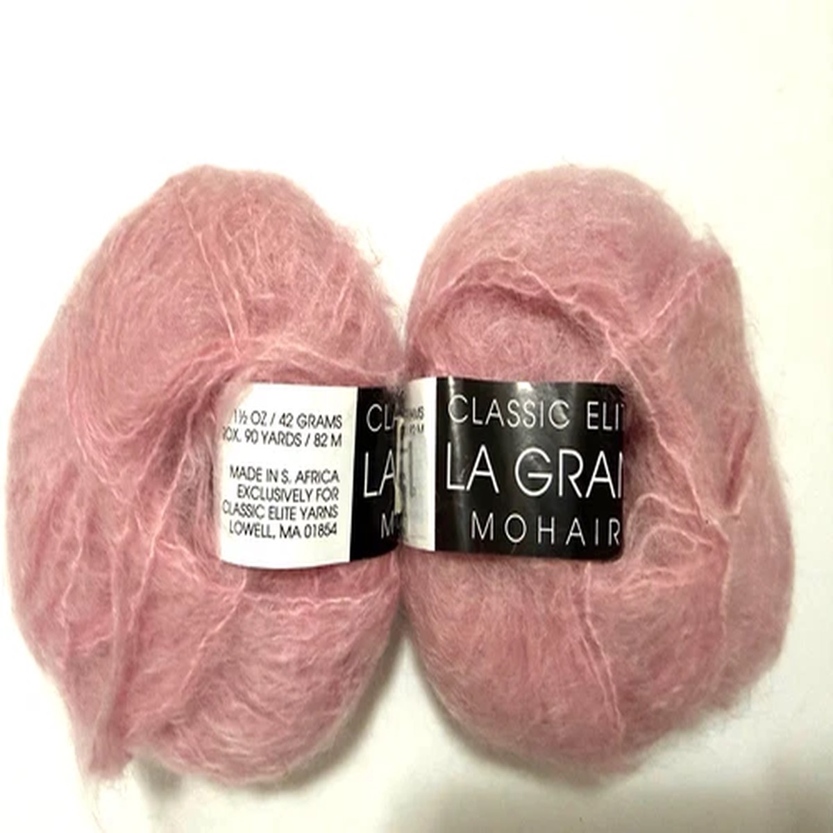 Classic Elite La Gran Mohair, 2 balls, Julia's Pink color 6571, mohair and wool