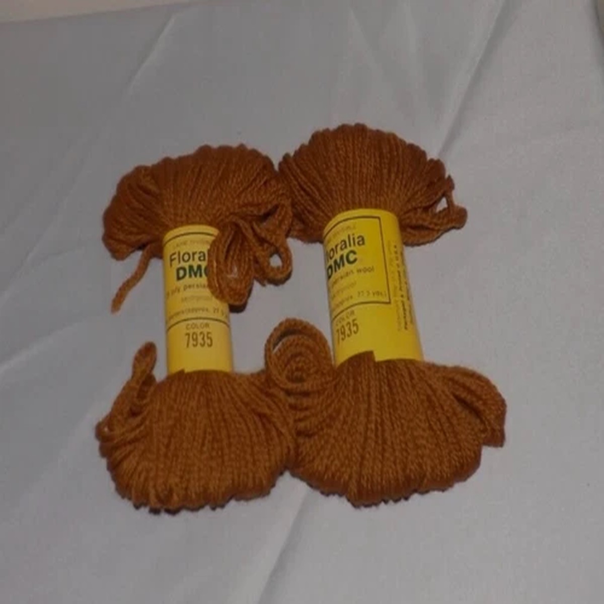 Floralia Virgin Wool Yarn Color 7935 Brown Made in France