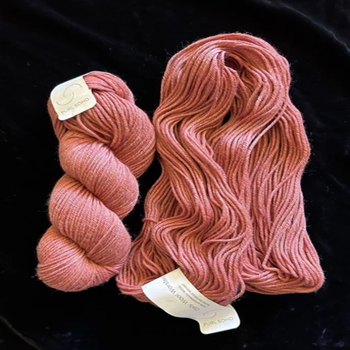 Purl Soho Yarn Daily Wool Worsted "Cinnamon Bark" 100% Superwash Aran Lot of 2