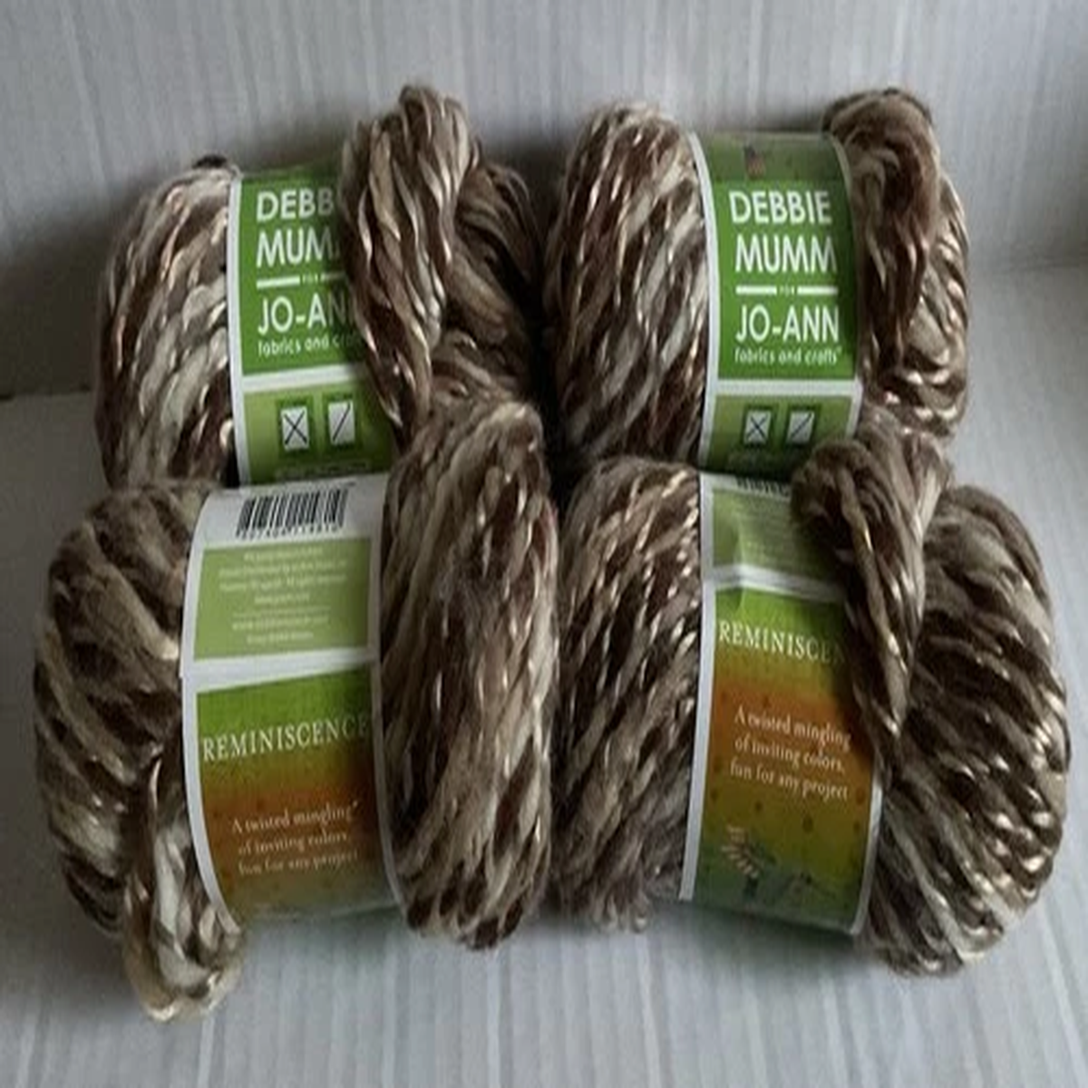 Reminiscence Debbie Mumm Joann Yarn, Lot Of 4 50% Wool/50% Acrylic