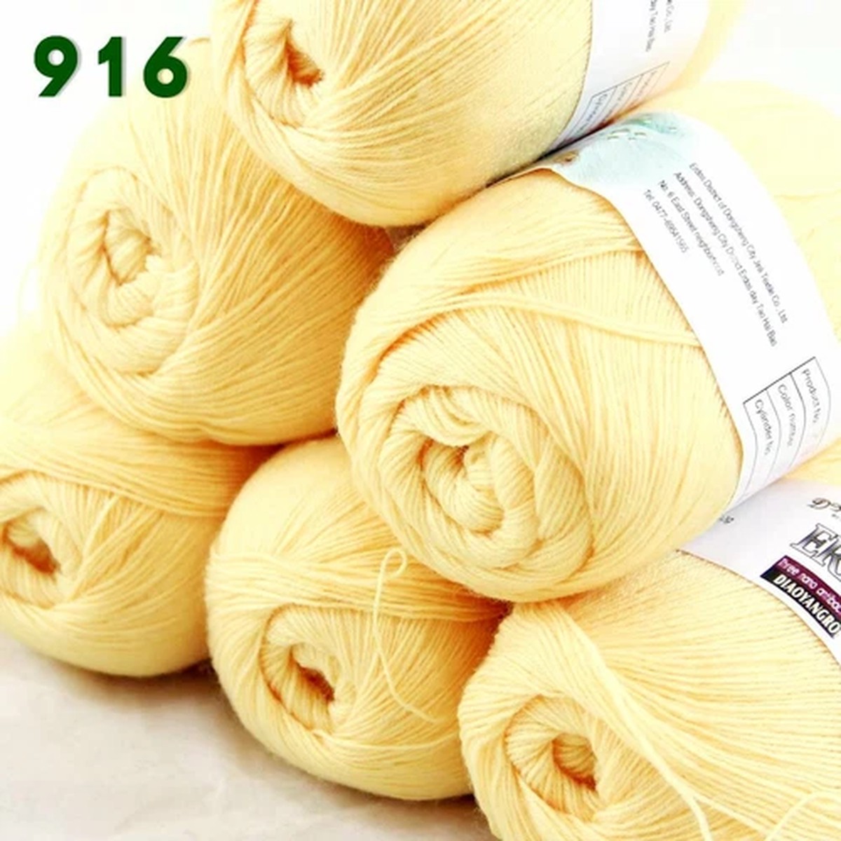 Sale 6 Ballsx50gr LACE Rugs Acrylic Wool Cashmere Hand Crochet Knitting Yarn 916