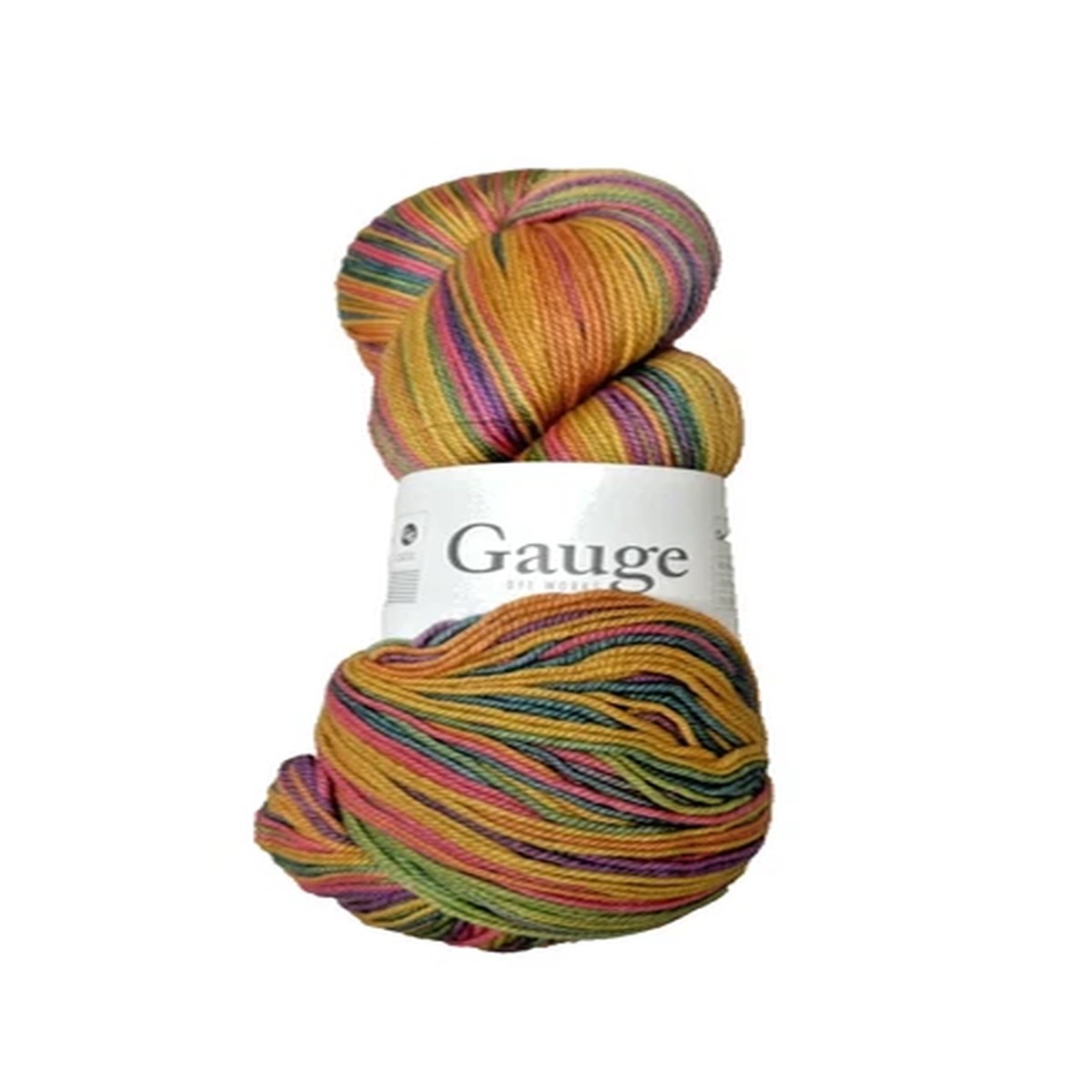 GAUGE DYE WORKS - HTF color - DOUBLE RAINBOW - Yellows/rainbow - MCN/Fingering