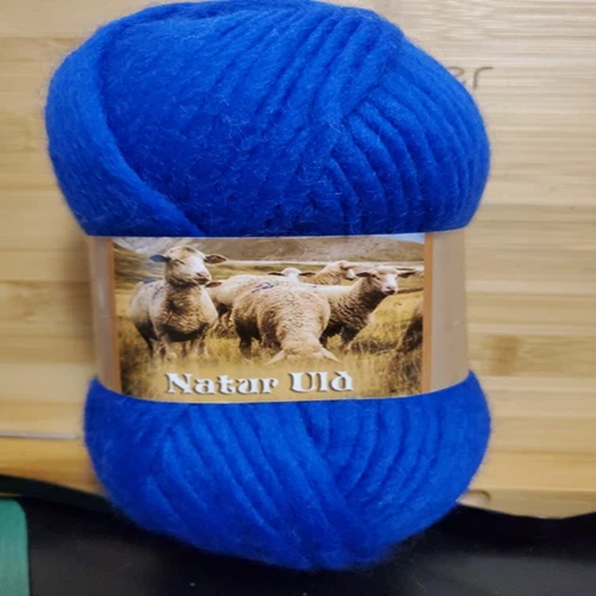 Hjertegam Natur Uld Wool Blue 100g