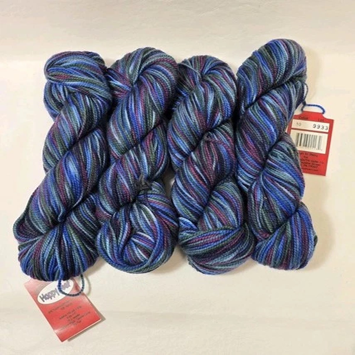 4 Plymouth Yarn Company Happy Feet Superwash Wool Nylon 50g 192y Color 10 Sock