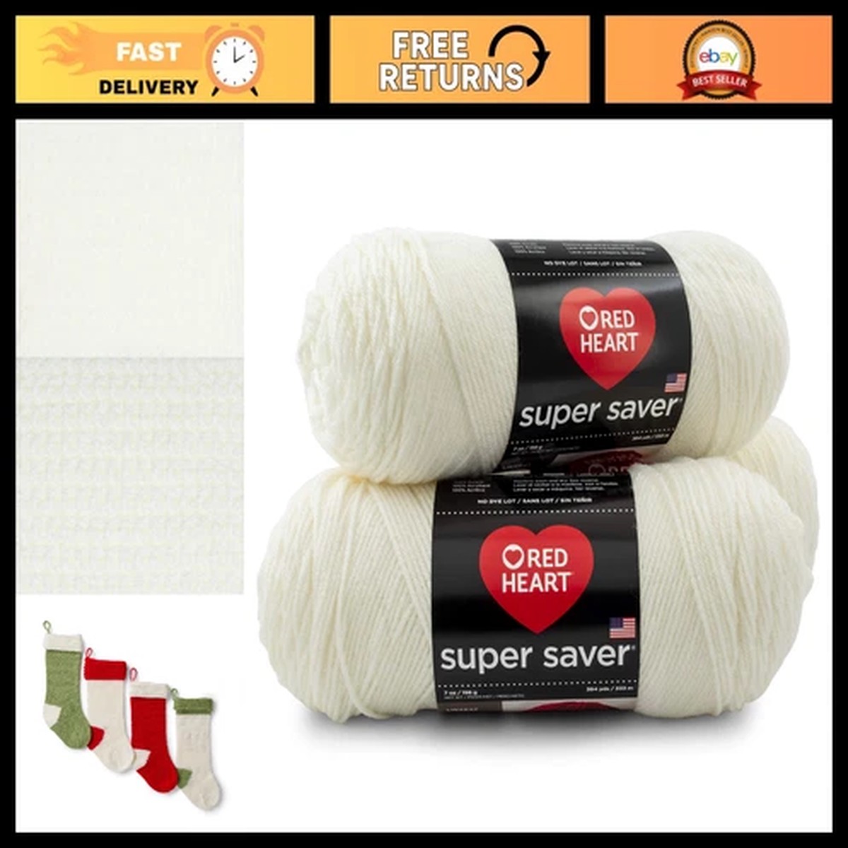 Soft White Yarn 3-Pack - Premium Quality, Durable, Versatile Crafting Supplies